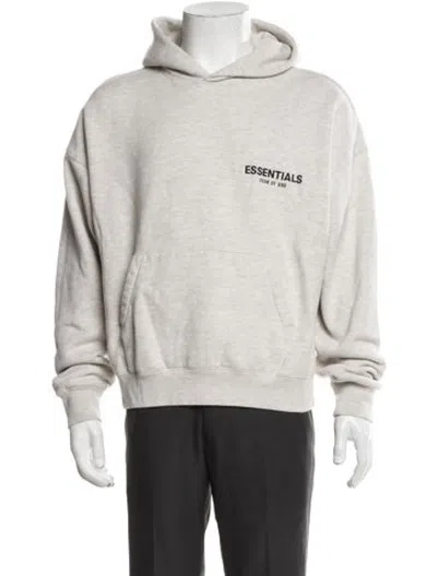 Pre-owned Essentials Crew Neck Long Sleeve Hoodie In Grey