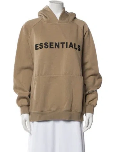 Pre-owned Essentials Crew Neck Long Sleeve Hoodie In Neutral