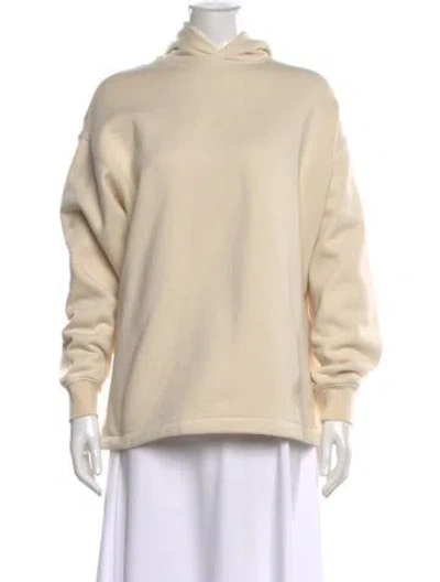 Pre-owned Essentials Crew Neck Long Sleeve Hoodie In Neutral
