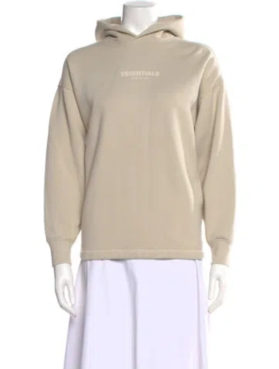 Pre-owned Essentials Crew Neck Long Sleeve Hoodie In Neutral