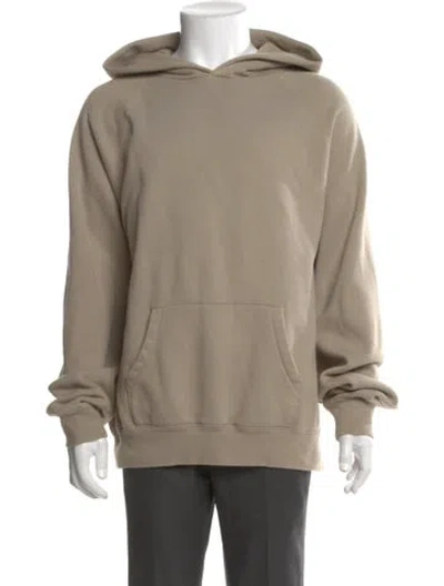 Pre-owned Essentials Crew Neck Long Sleeve Hoodie In Neutral