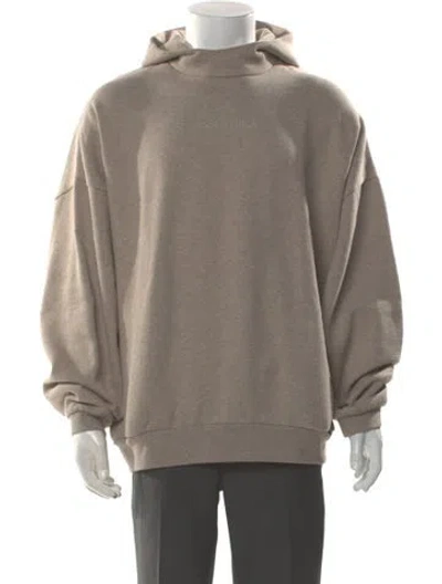 Pre-owned Essentials Crew Neck Long Sleeve Hoodie In Neutral