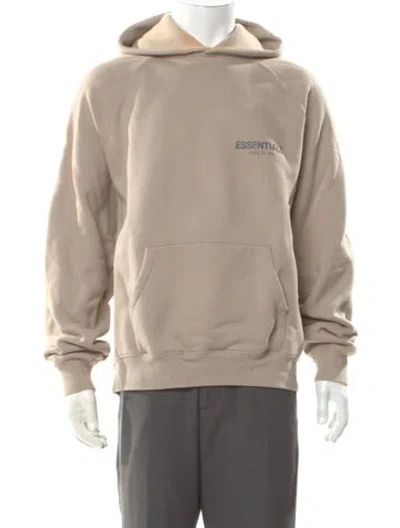 Pre-owned Essentials Crew Neck Long Sleeve Hoodie In Neutral