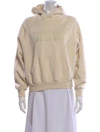 Pre-owned Essentials Crew Neck Long Sleeve Hoodie In Neutral