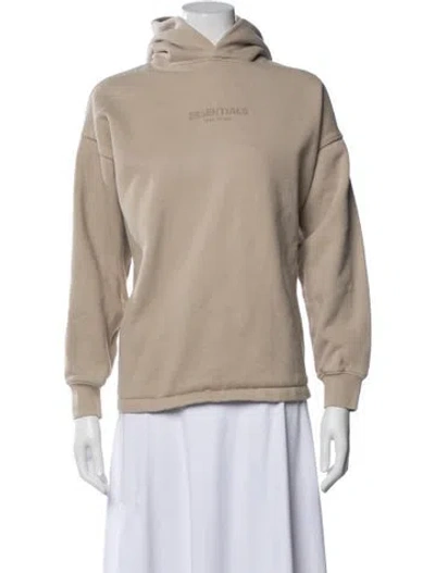 Pre-owned Essentials Crew Neck Long Sleeve Hoodie In Neutral