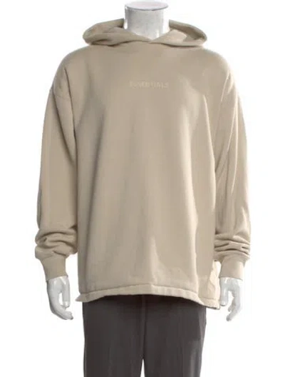 Pre-owned Essentials Crew Neck Long Sleeve Hoodie In Neutral