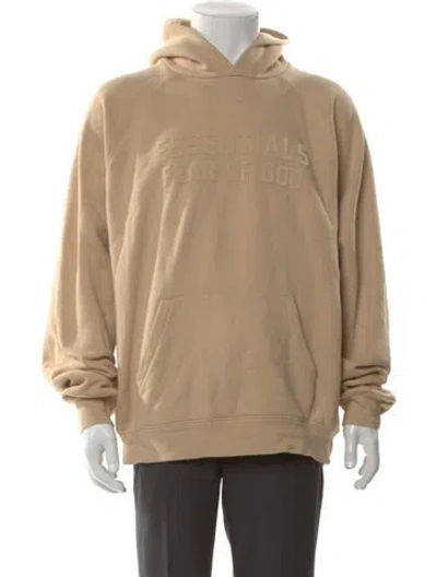 Pre-owned Essentials Crew Neck Long Sleeve Hoodie In Neutral