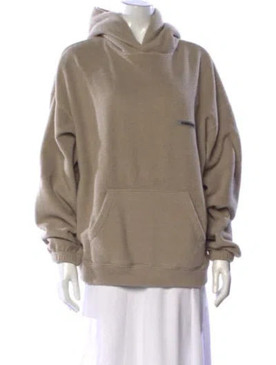 Pre-owned Essentials Crew Neck Long Sleeve Hoodie In Neutral