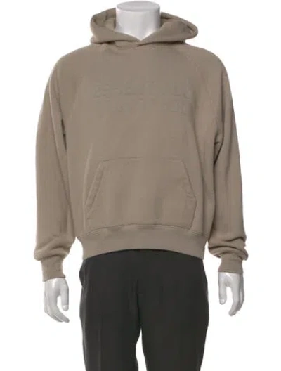 Pre-owned Essentials Crew Neck Long Sleeve Hoodie In Neutral