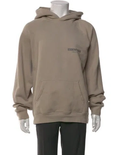 Pre-owned Essentials Crew Neck Long Sleeve Hoodie In Neutral