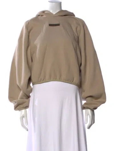 Pre-owned Essentials Crew Neck Long Sleeve Hoodie In Neutrals