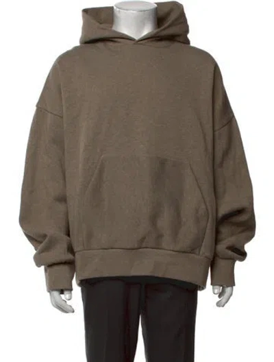 Pre-owned Essentials Crew Neck Long Sleeve Hoodie In Neutrals