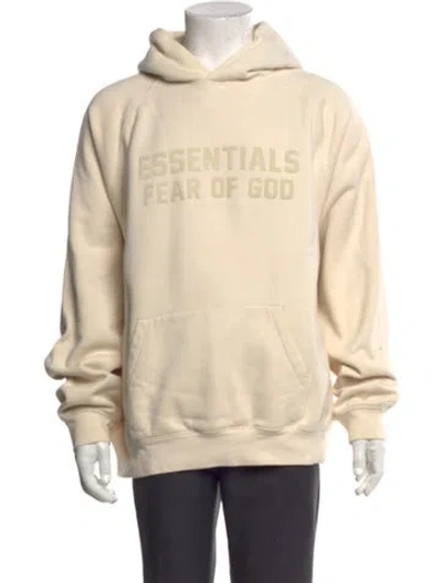 Pre-owned Essentials Crew Neck Long Sleeve Hoodie In Neutrals