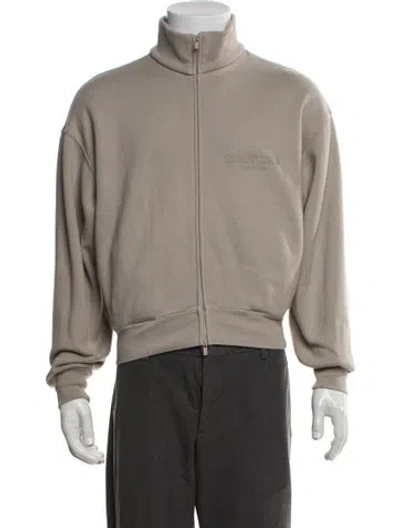 Pre-owned Essentials Crew Neck Long Sleeve Hoodie In Neutrals
