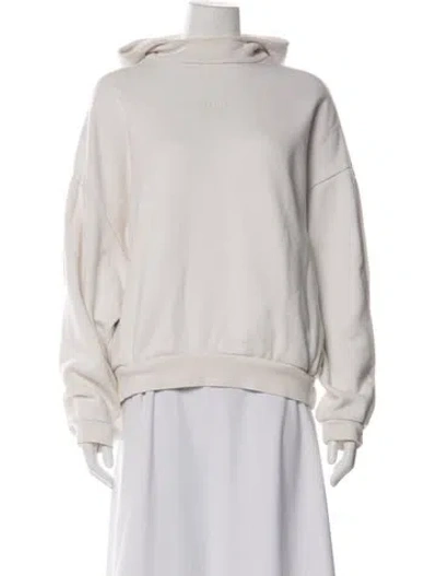 Pre-owned Essentials Crew Neck Long Sleeve Hoodie In Neutrals