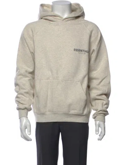 Pre-owned Essentials Crew Neck Long Sleeve Hoodie In Neutrals