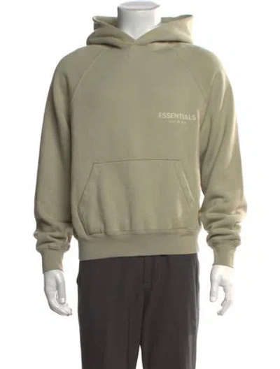 Pre-owned Essentials Crew Neck Long Sleeve Hoodie In Neutrals