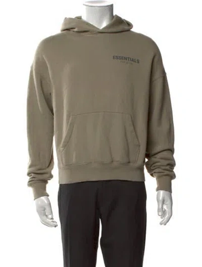 Pre-owned Essentials Crew Neck Long Sleeve Hoodie In Neutrals