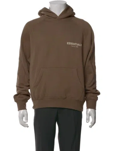 Pre-owned Essentials Crew Neck Long Sleeve Hoodie In Neutrals