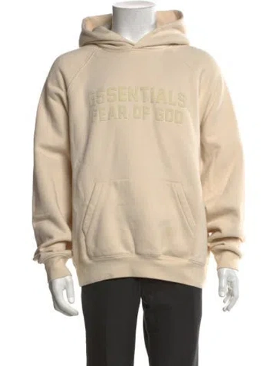 Pre-owned Essentials Crew Neck Long Sleeve Hoodie In Neutrals