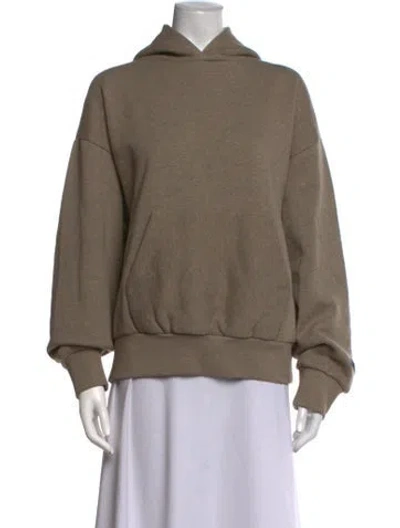 Pre-owned Essentials Crew Neck Long Sleeve Hoodie In Neutrals