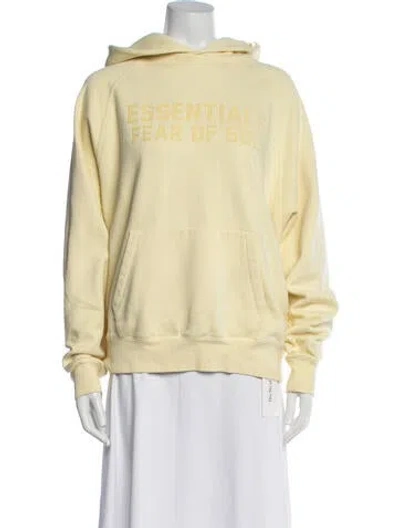 Pre-owned Essentials Crew Neck Long Sleeve Hoodie In Neutrals