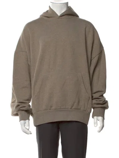 Pre-owned Essentials Crew Neck Long Sleeve Hoodie In Neutrals