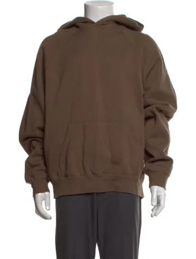 Pre-owned Essentials Crew Neck Long Sleeve Hoodie In Neutrals
