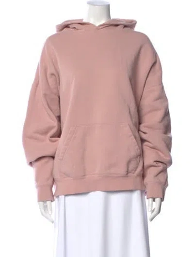Pre-owned Essentials Crew Neck Long Sleeve Hoodie In Pink