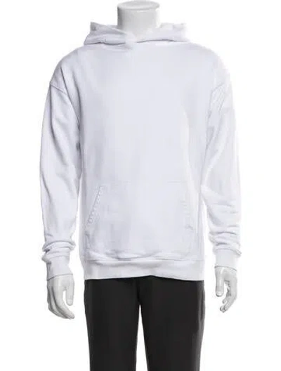 Pre-owned Essentials Crew Neck Long Sleeve Hoodie In White
