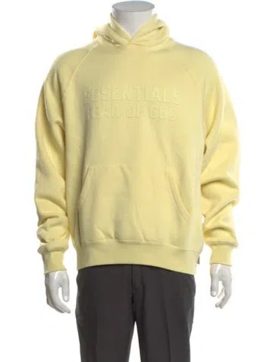 Pre-owned Essentials Crew Neck Long Sleeve Hoodie In Yellow