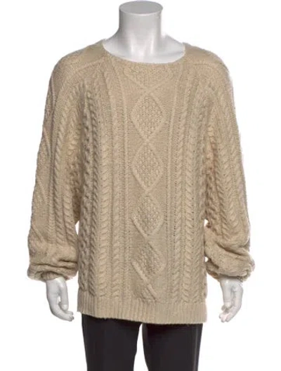 Pre-owned Essentials Crew Neck Long Sleeve Pullover In Neutral