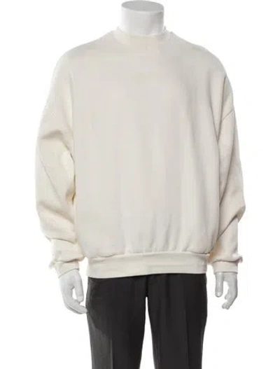 Pre-owned Essentials Crew Neck Long Sleeve Pullover In Neutrals