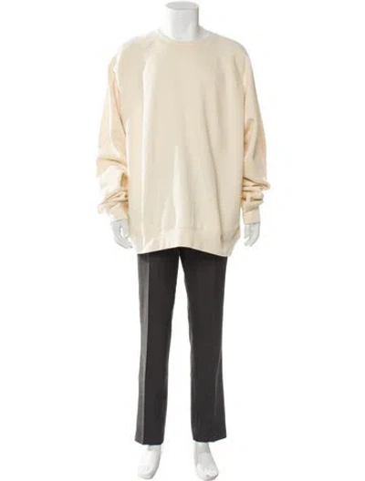 Pre-owned Essentials Crew Neck Long Sleeve Pullover W/ Tags In Neutral