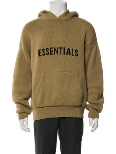 Pre-owned Essentials Crew Neck Long Sleeve Pullover In Yellow