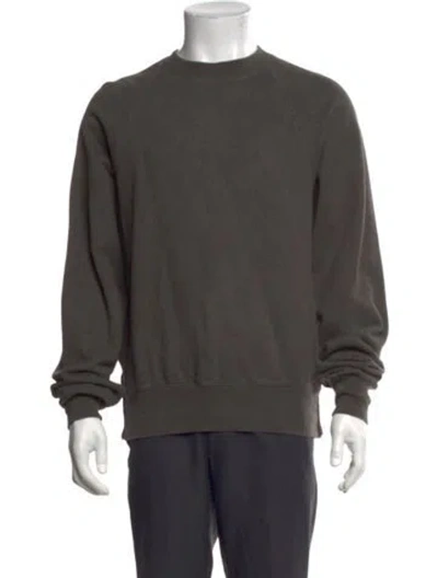 Pre-owned Essentials Crew Neck Long Sleeve Sweatshirt In Brown