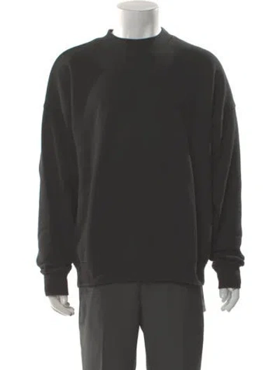 Pre-owned Essentials Crew Neck Long Sleeve Sweatshirt In Gray