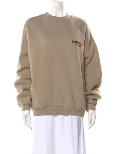 Pre-owned Essentials Crew Neck Long Sleeve Sweatshirt In Neutral