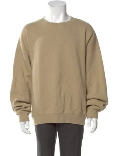 Pre-owned Essentials Crew Neck Long Sleeve Sweatshirt In Neutral