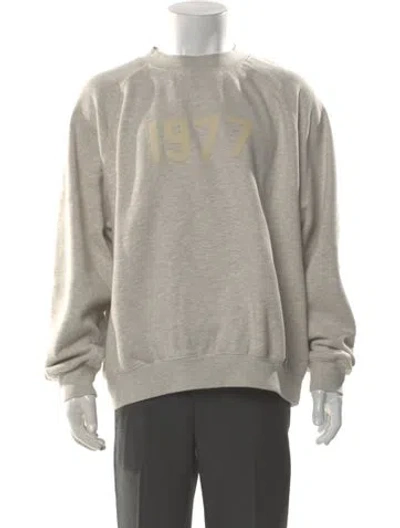 Pre-owned Essentials Crew Neck Long Sleeve Sweatshirt In Neutral