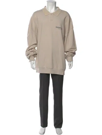Pre-owned Essentials Crew Neck Long Sleeve Sweatshirt In Neutral
