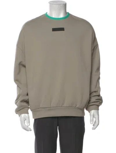 Pre-owned Essentials Crew Neck Long Sleeve Sweatshirt In Neutral