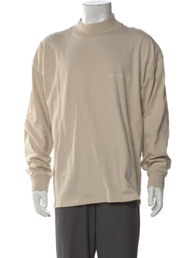 Pre-owned Essentials Crew Neck Long Sleeve Sweatshirt In Neutral