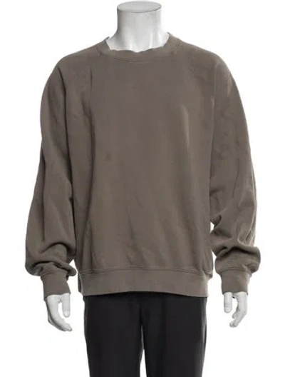 Pre-owned Essentials Crew Neck Long Sleeve Sweatshirt In Neutral