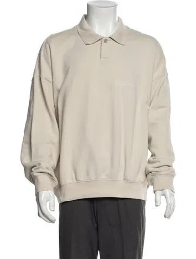 Pre-owned Essentials Crew Neck Long Sleeve Sweatshirt In Neutral