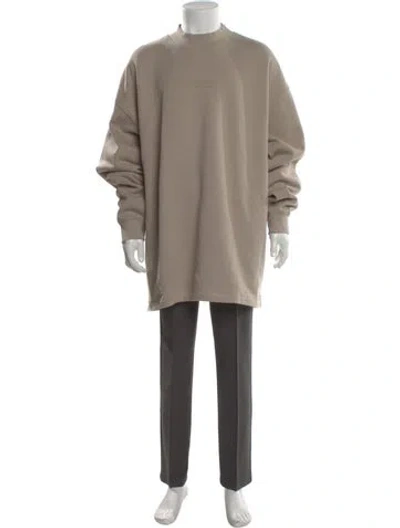 Pre-owned Essentials Crew Neck Long Sleeve Sweatshirt In Neutral