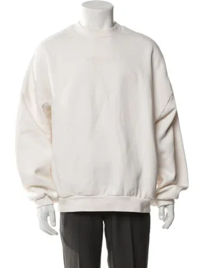 Pre-owned Essentials Crew Neck Long Sleeve Sweatshirt In Neutral