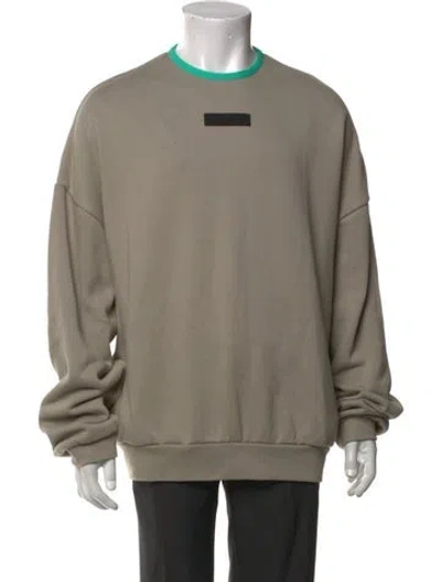 Pre-owned Essentials Crew Neck Long Sleeve Sweatshirt In Neutral