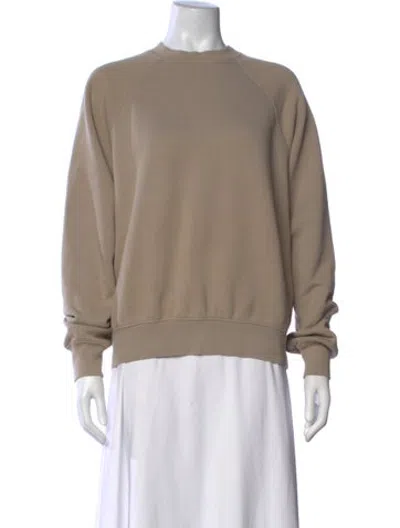 Pre-owned Essentials Crew Neck Long Sleeve Sweatshirt In Neutrals