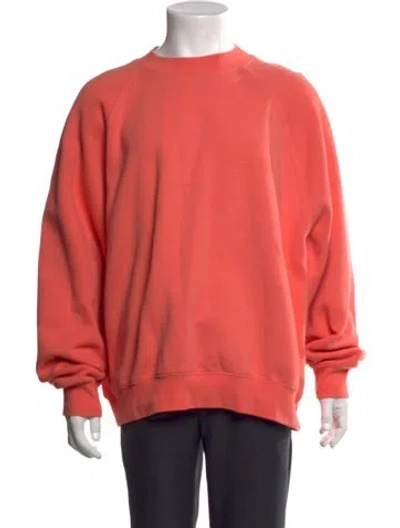 Pre-owned Essentials Crew Neck Long Sleeve Sweatshirt In Pink
